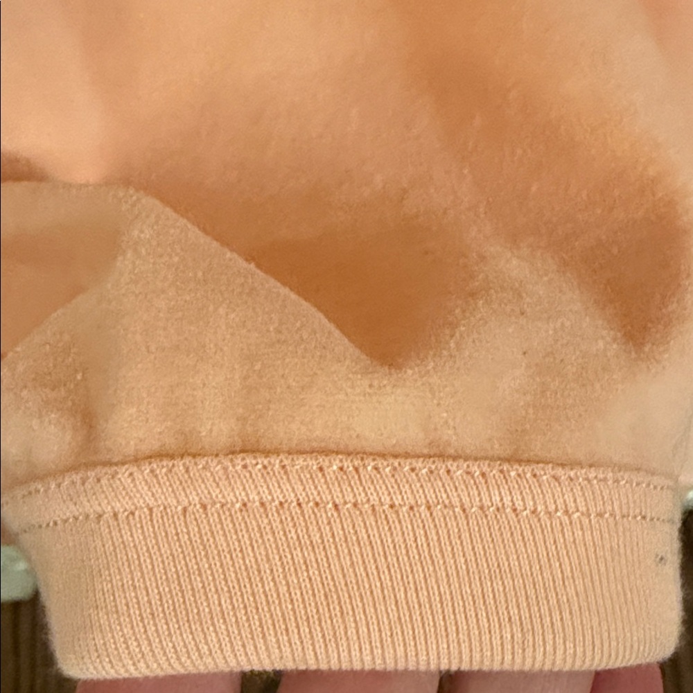 Sonia Rykiel Peach Velour Women's Cardigan and Wide-Pants Set - Picture 5 of 12